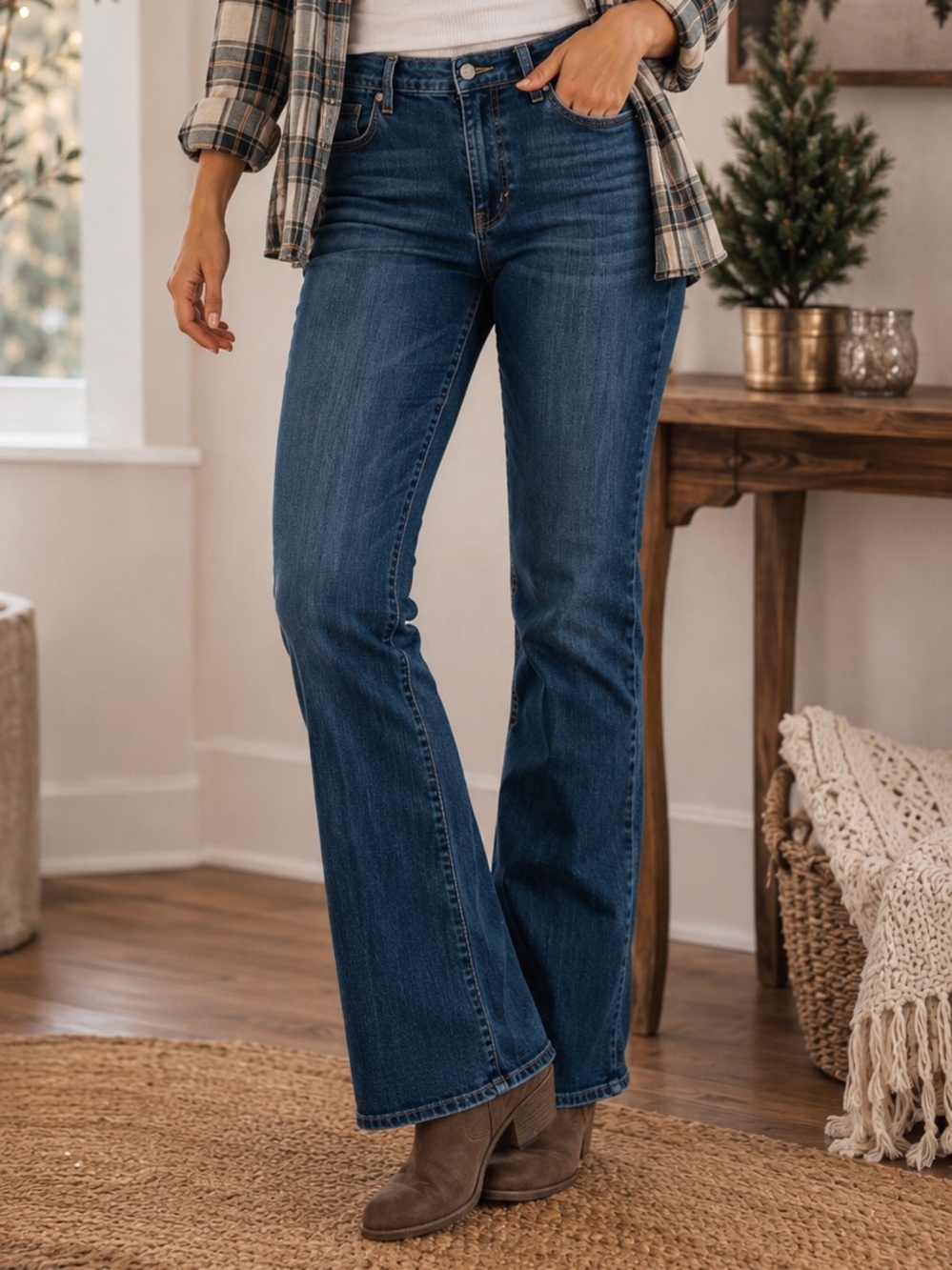 Levi’s Mid Rise Medium Wash 415 Relaxed Bootcut Jean Size 20W Plus Size